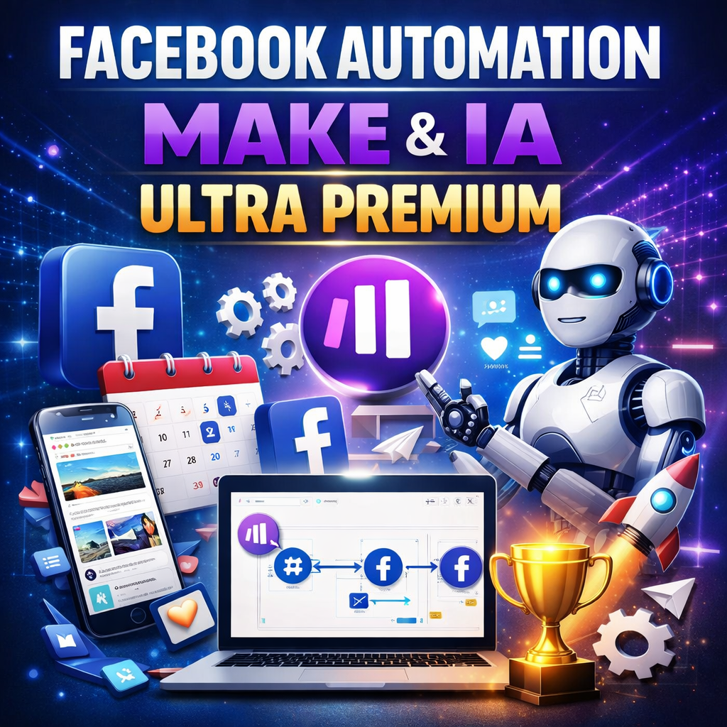 Facebook Automation Mastery 2026 • Automatisez vos posts Facebook avec Make et l’IA, sans coder