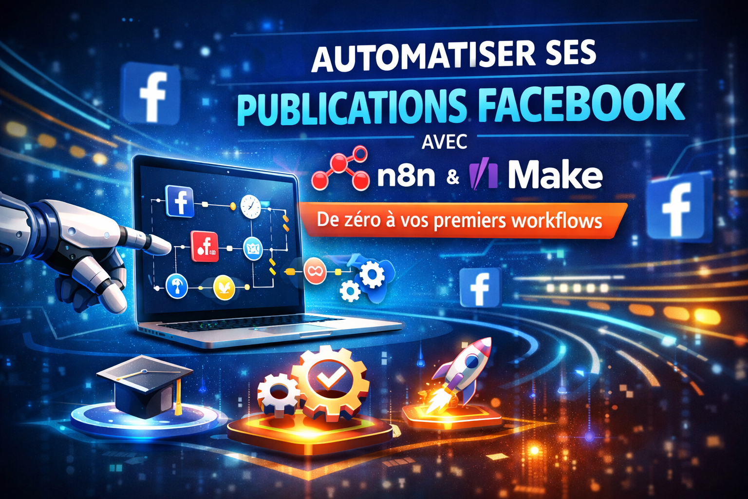 Automatiser ses publications Facebook avec n8n et Make : de zéro à vos premiers workflows